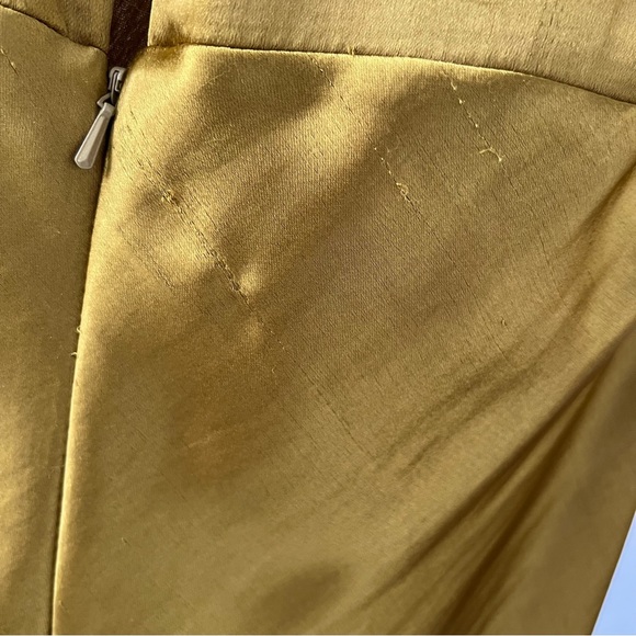 ASOS gold bias cut gown - Picture 10 of 16